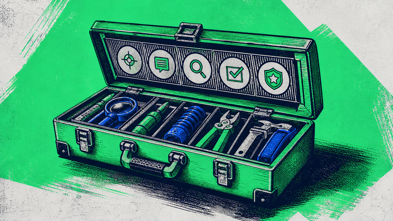 Abstract editorial hero image for Vibe Coding 101: A Practical Beginner Workflow